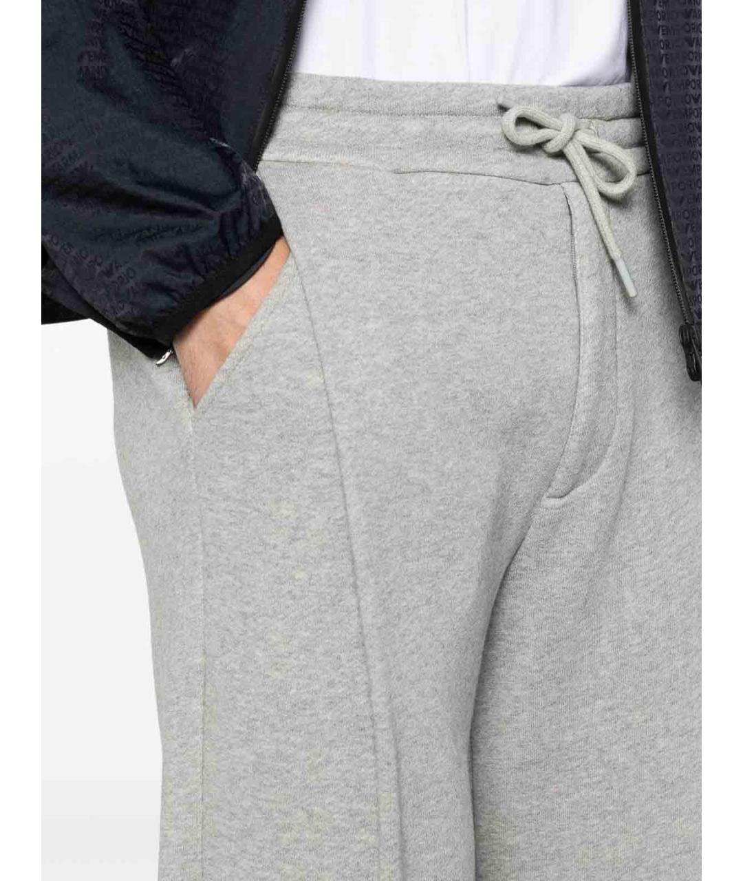 ARMANI EXCHANGE Серые хлопковые повседневные брюки, фото 2