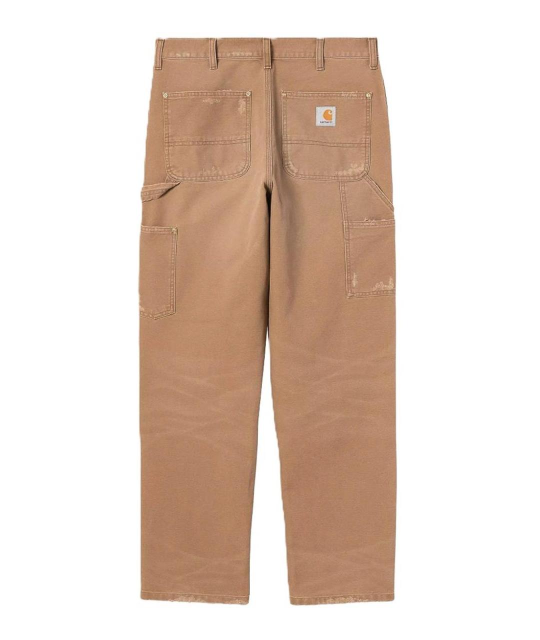 CARHARTT Коричневые хлопковые повседневные брюки, фото 2