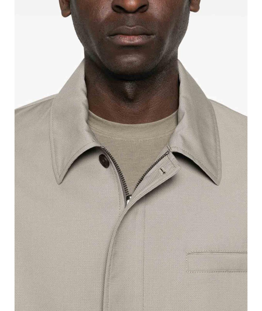 EMPORIO ARMANI Серая шерстяная куртка, фото 3