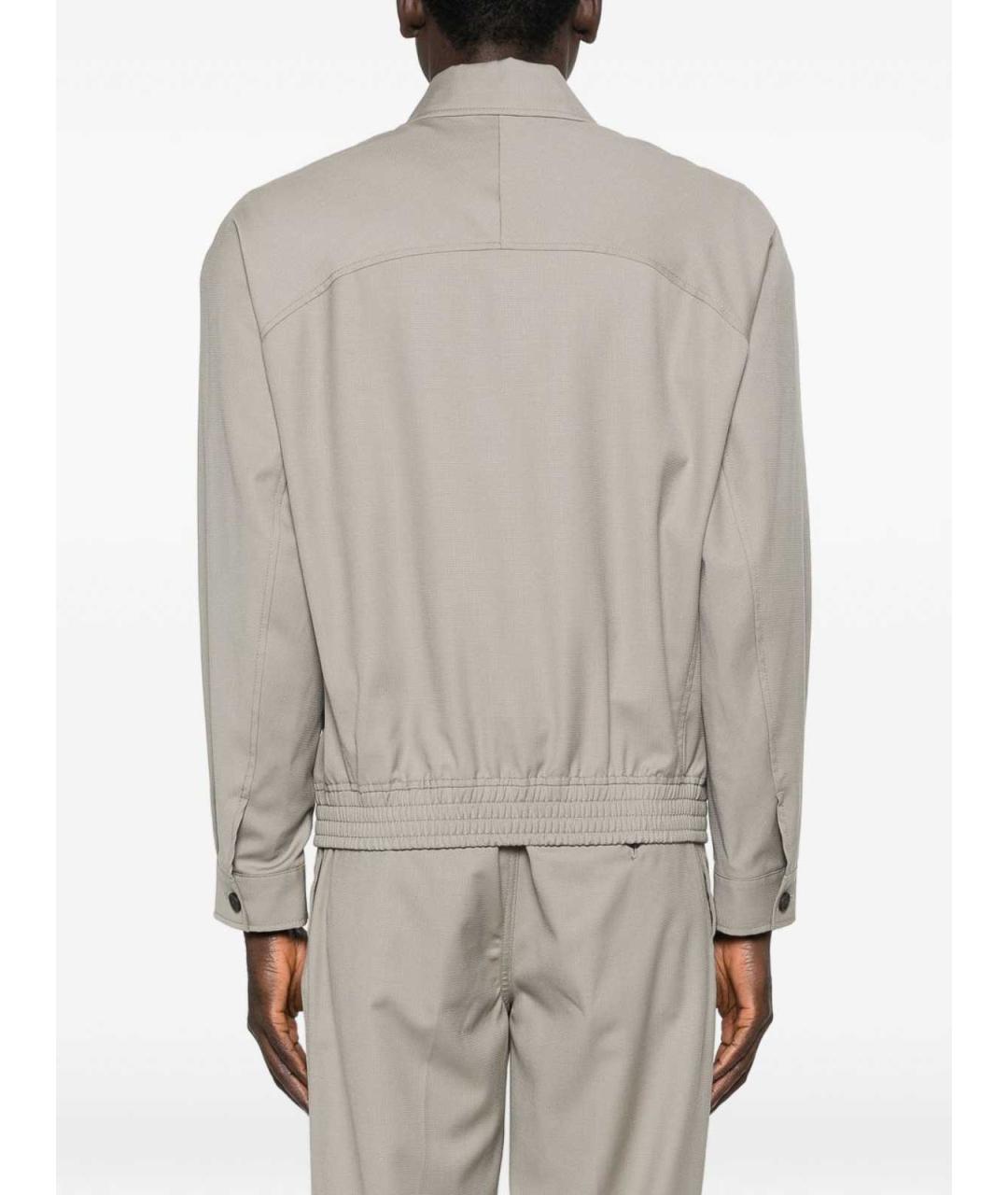 EMPORIO ARMANI Серая шерстяная куртка, фото 5