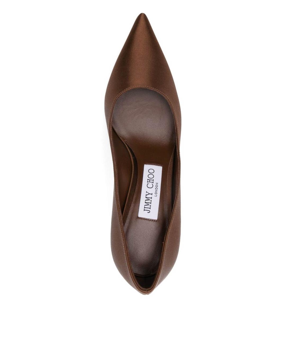JIMMY CHOO Коричневые кожаные туфли, фото 4