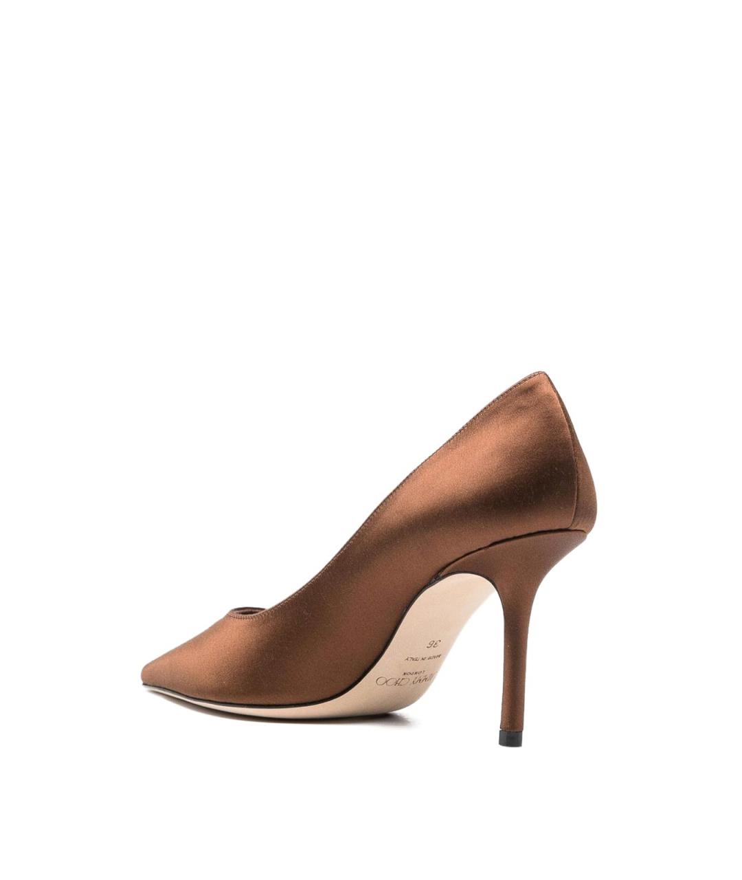 JIMMY CHOO Коричневые кожаные туфли, фото 2