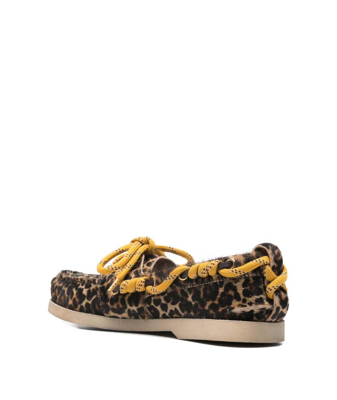 GOLDEN GOOSE DELUXE BRAND Коричневые резиновые лоферы, фото 3
