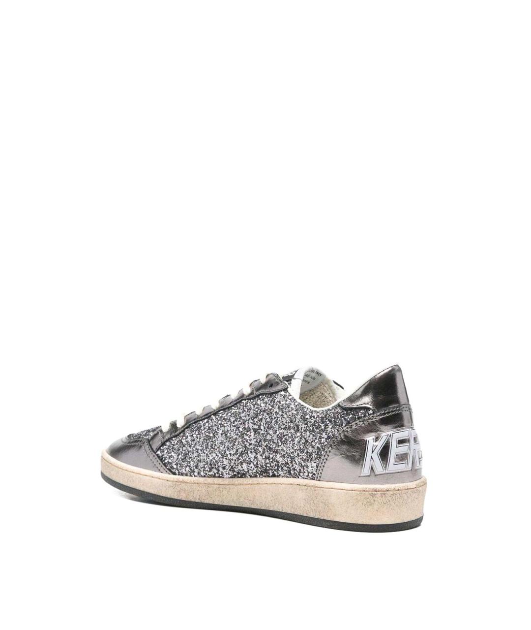 GOLDEN GOOSE Серые кожаные кроссовки, фото 2