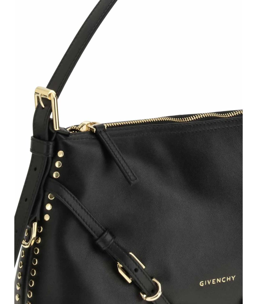 GIVENCHY Черная кожаная сумка через плечо, фото 3