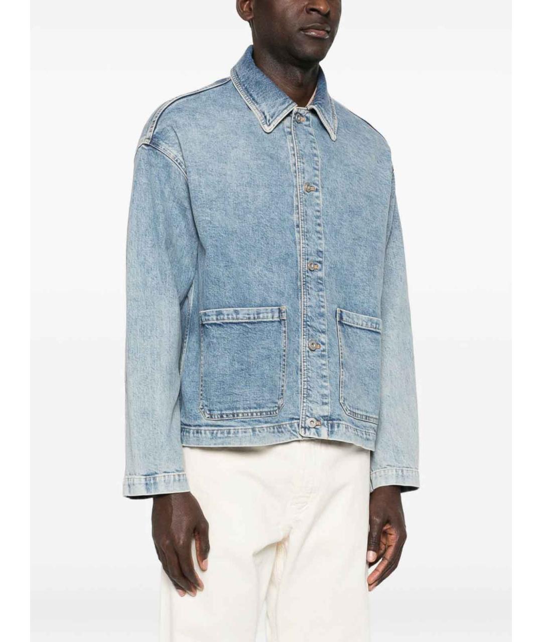 EMPORIO ARMANI Синяя хлопковая куртка, фото 4
