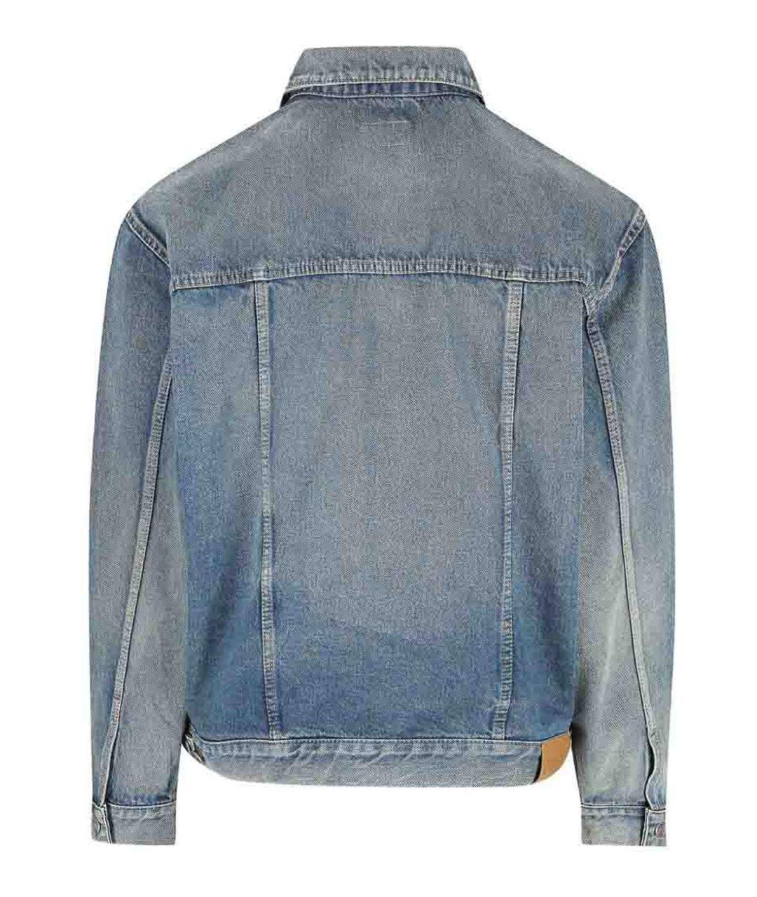 SAINT LAURENT Голубая хлопковая куртка, фото 4