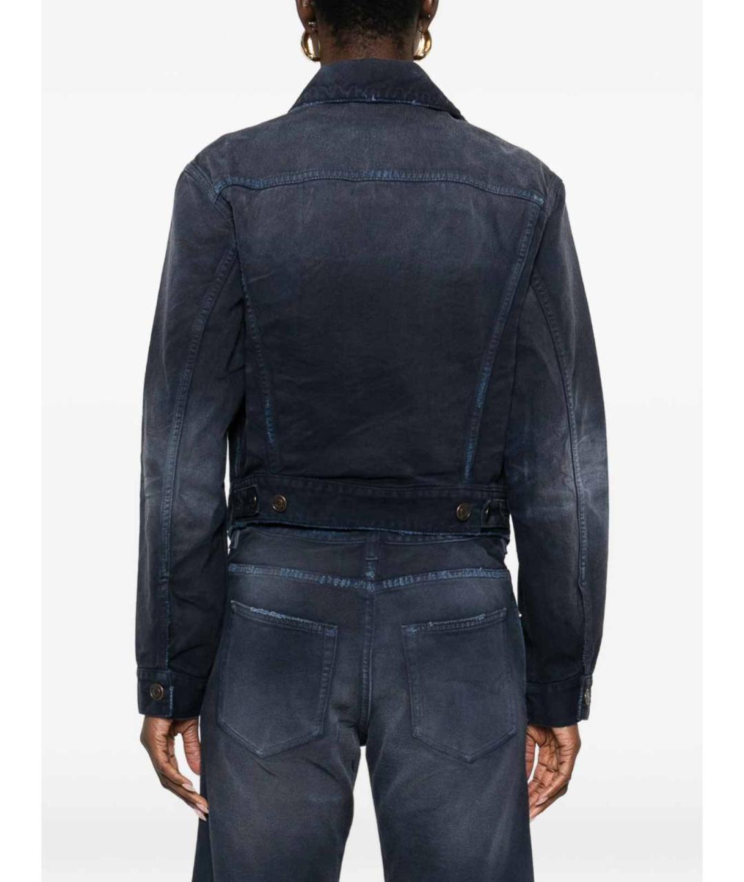 BALENCIAGA Синяя хлопковая куртка, фото 4