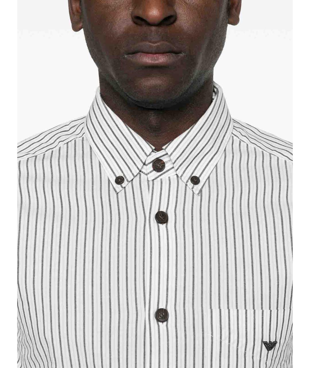 EMPORIO ARMANI Хлопковая кэжуал рубашка, фото 4