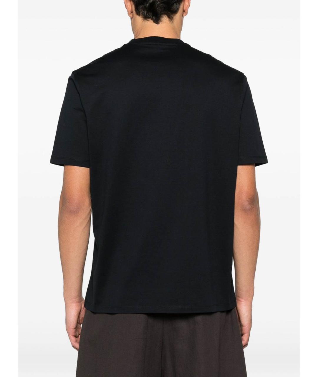 EMPORIO ARMANI Синяя хлопковая футболка, фото 3