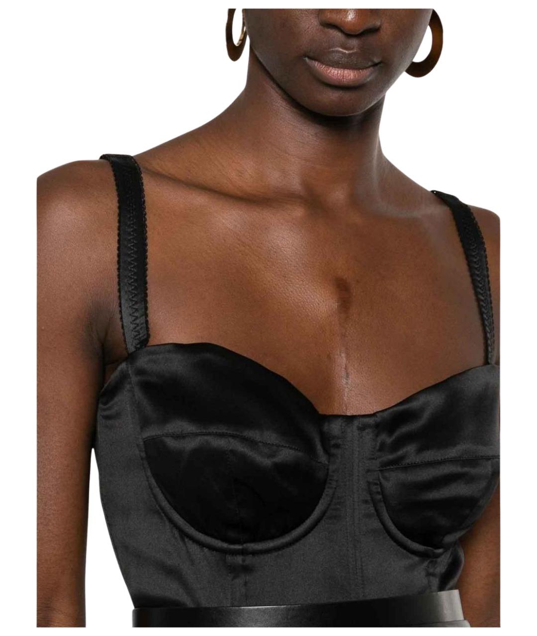 DOLCE&GABBANA Черное шелковое вечернее платье, фото 5