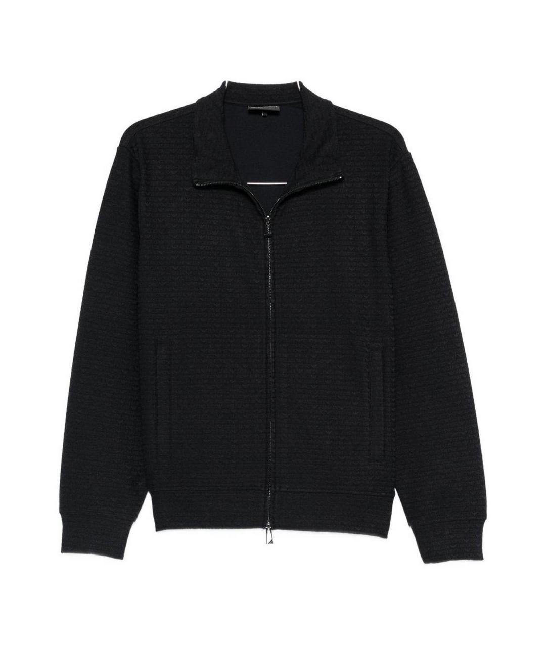 EMPORIO ARMANI Синий хлопковый джемпер / свитер, фото 1