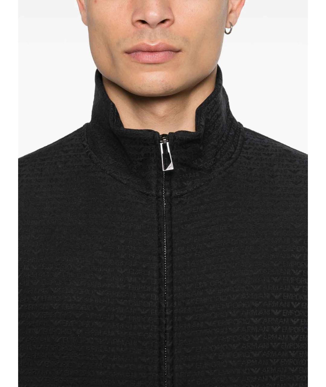 EMPORIO ARMANI Синий хлопковый джемпер / свитер, фото 2
