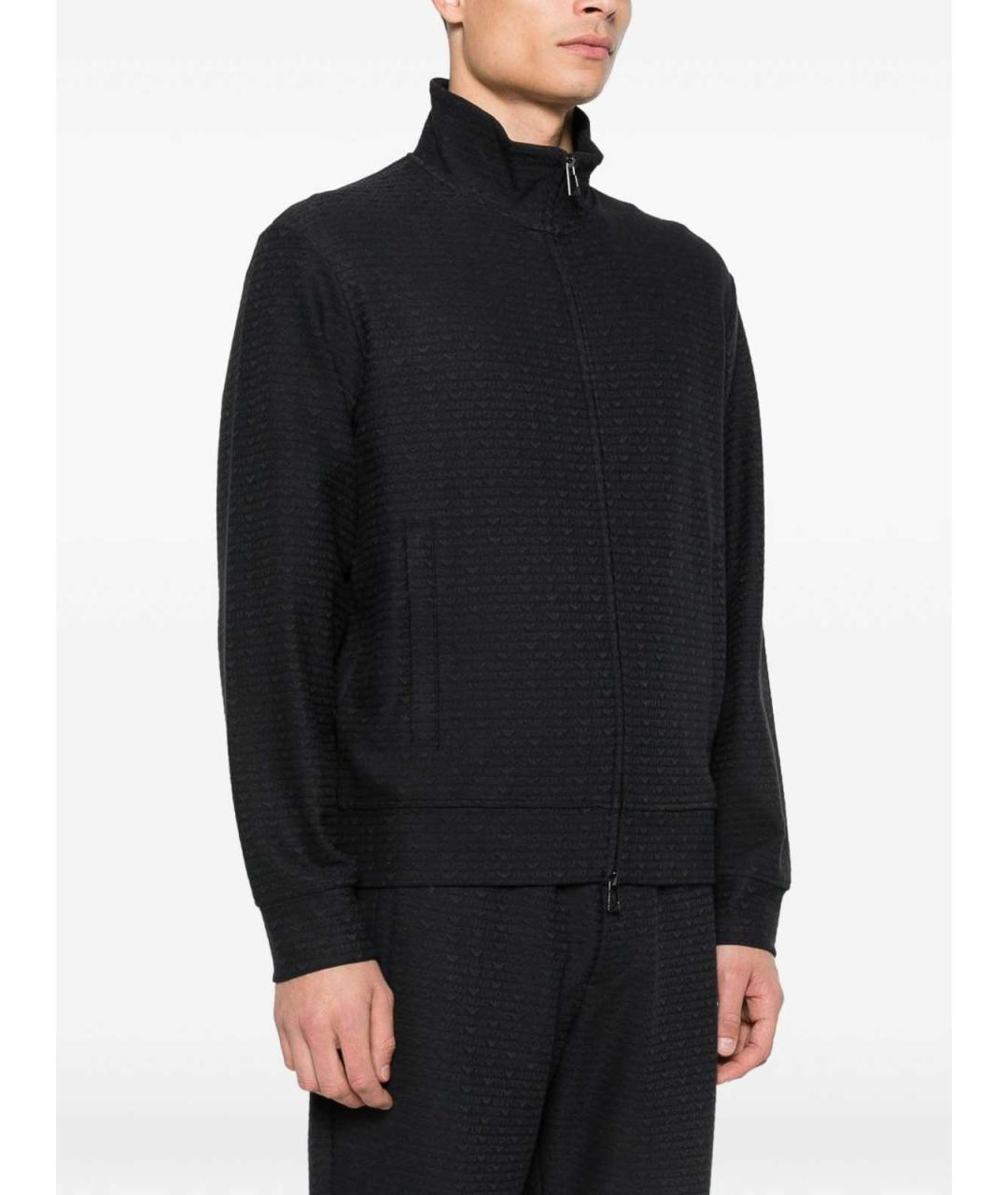 EMPORIO ARMANI Синий хлопковый джемпер / свитер, фото 5