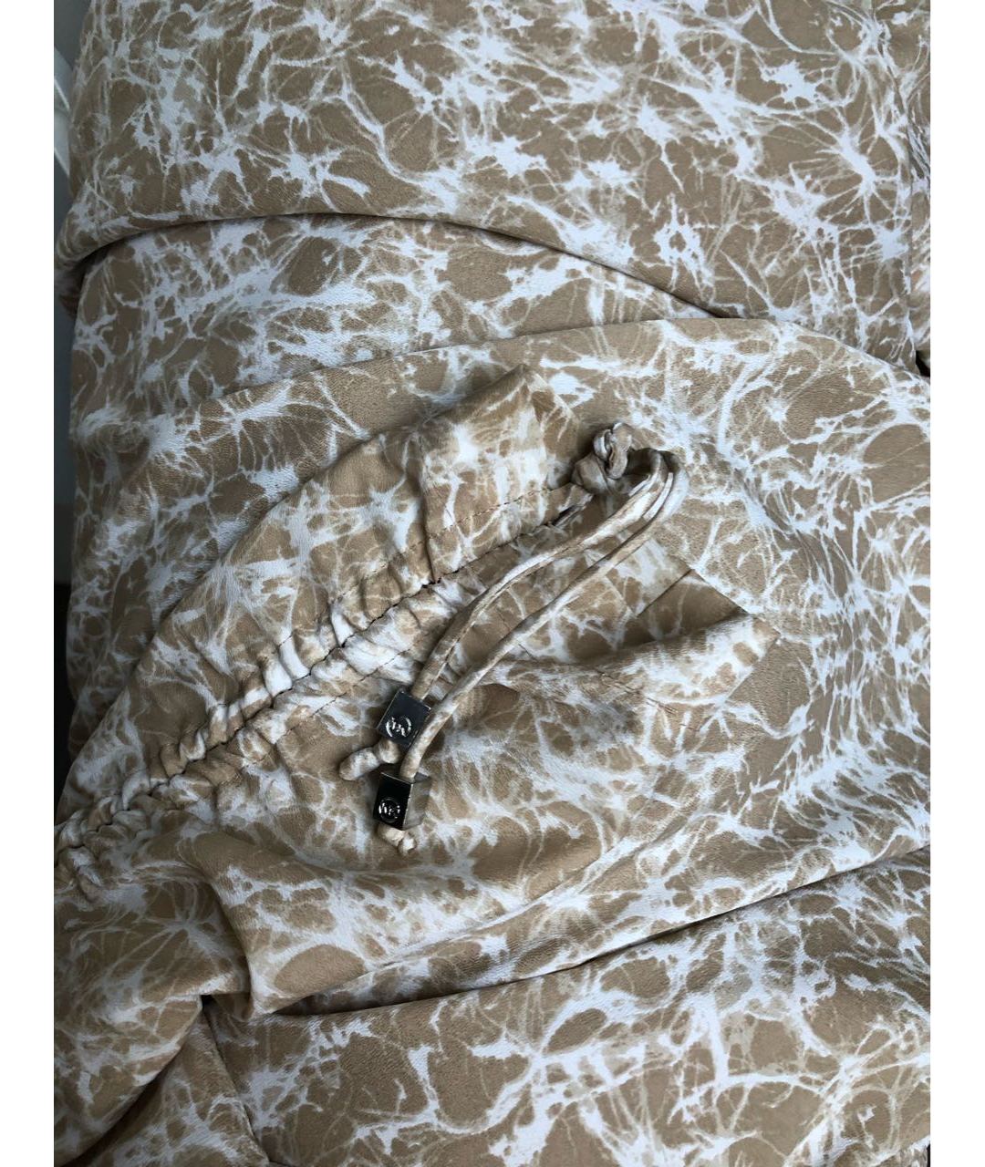 MICHAEL KORS Бежевое полиэстеровое повседневное платье, фото 3