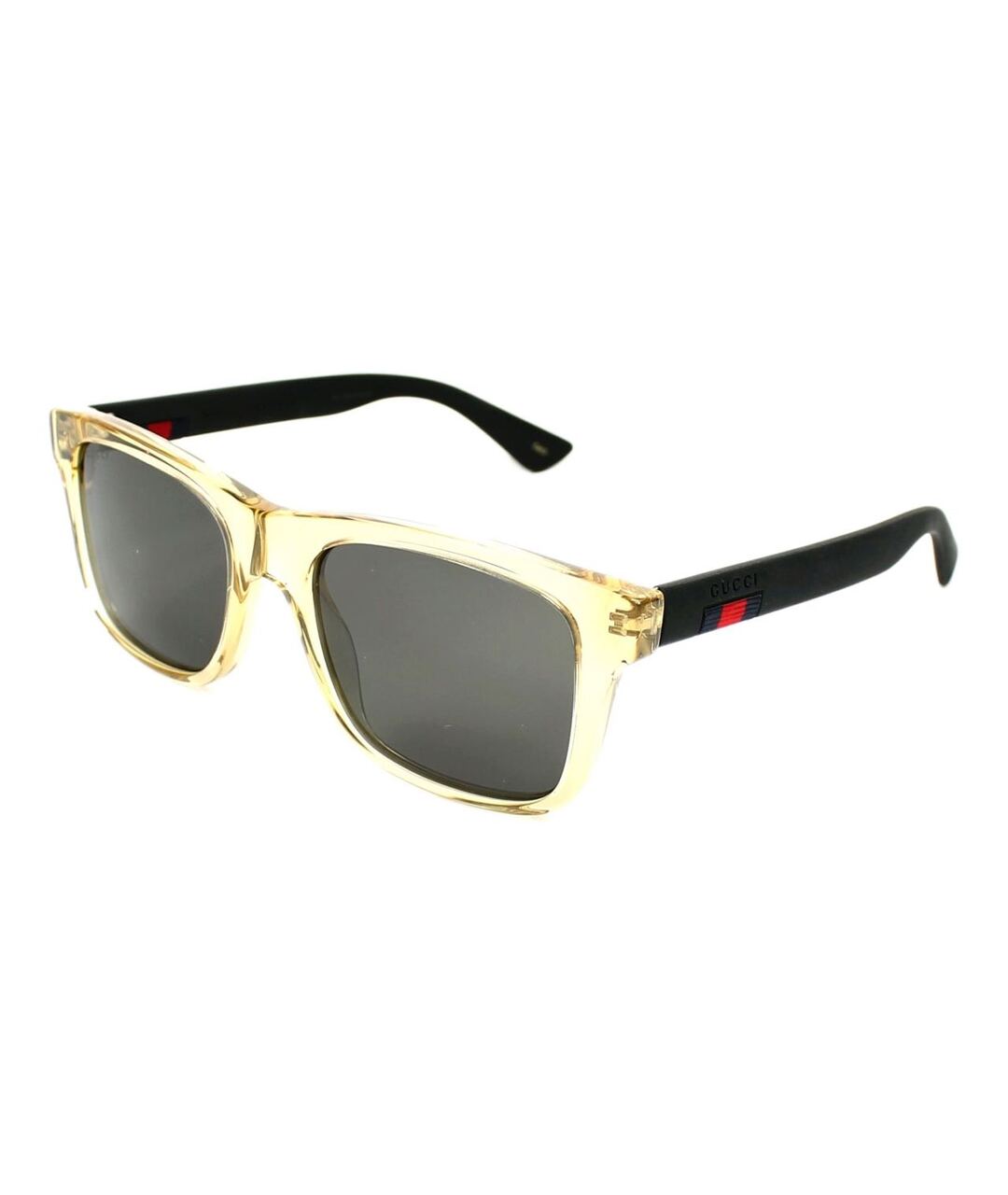 GUCCI Золотые пластиковые солнцезащитные очки, фото 5