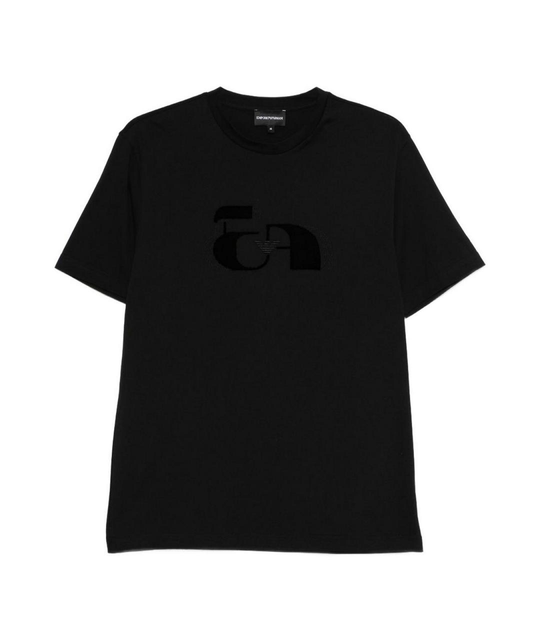 ARMANI EXCHANGE Черная хлопковая футболка, фото 1