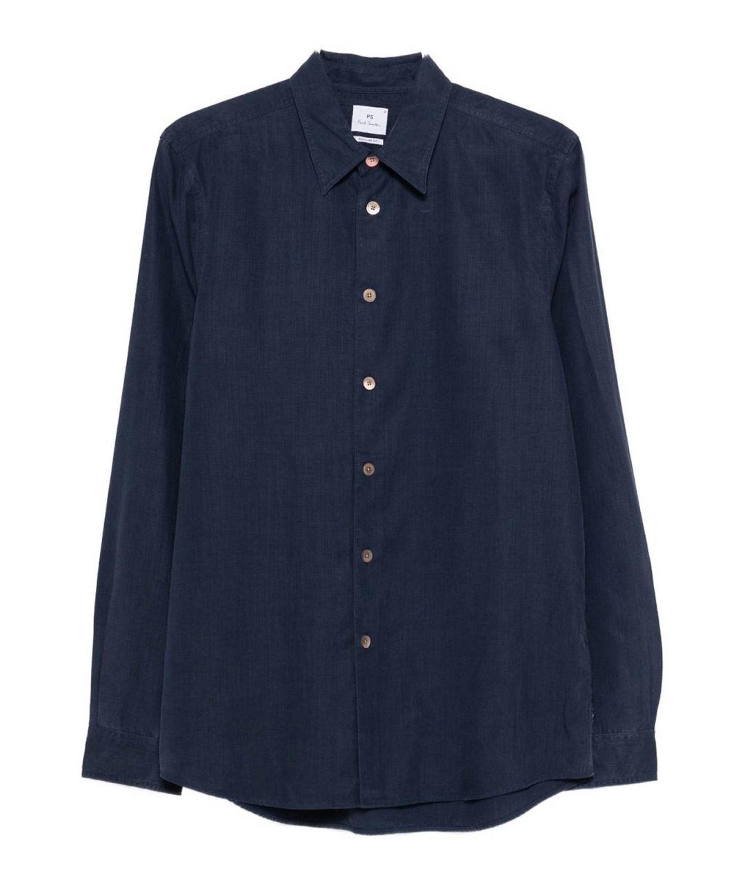 PS BY PAUL SMITH Синяя хлопковая классическая рубашка, фото 1