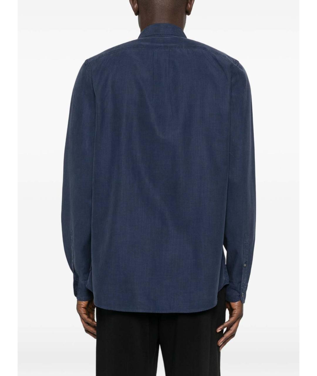 PS BY PAUL SMITH Синяя хлопковая классическая рубашка, фото 4