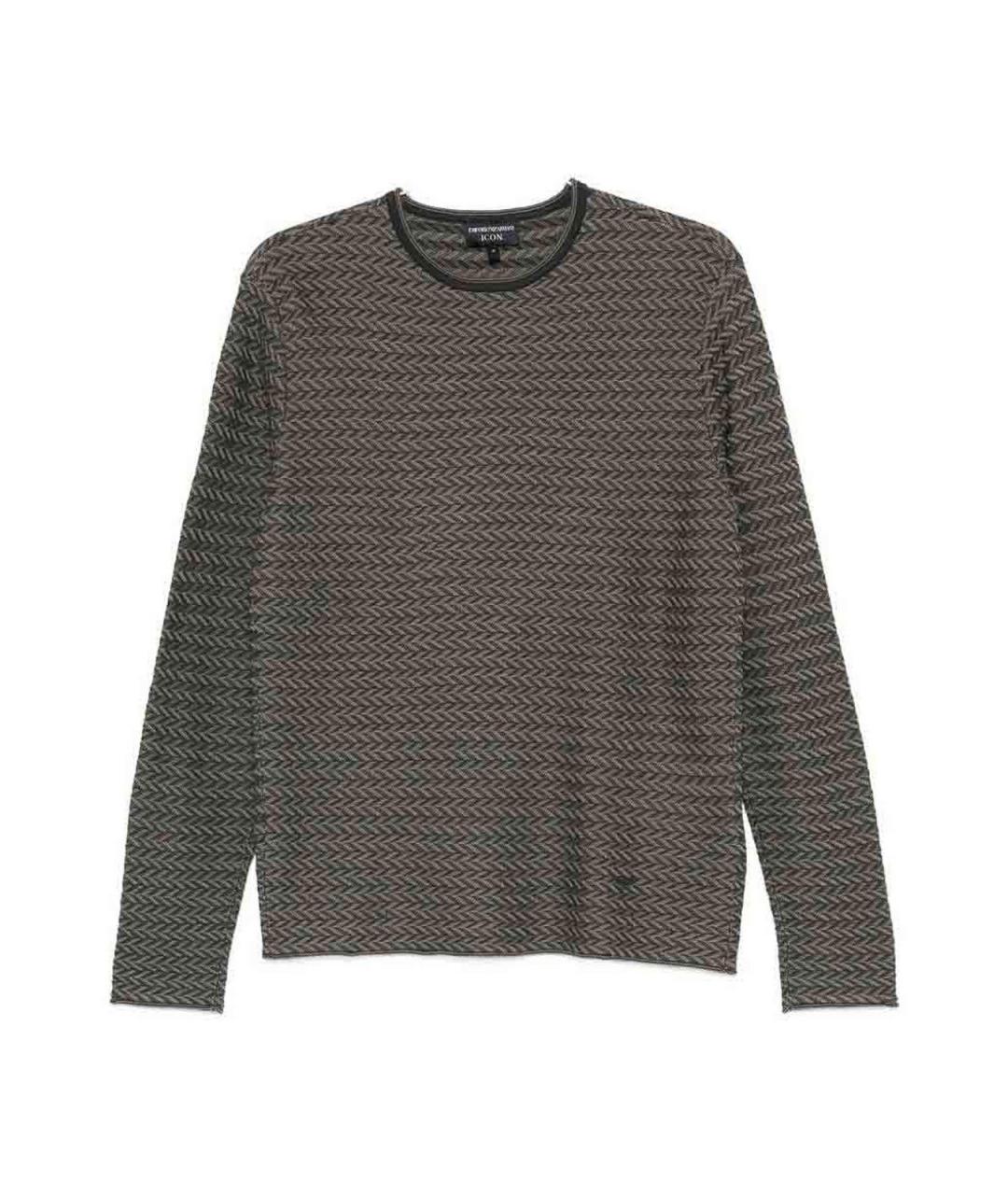 EMPORIO ARMANI Мульти шерстяной джемпер / свитер, фото 1