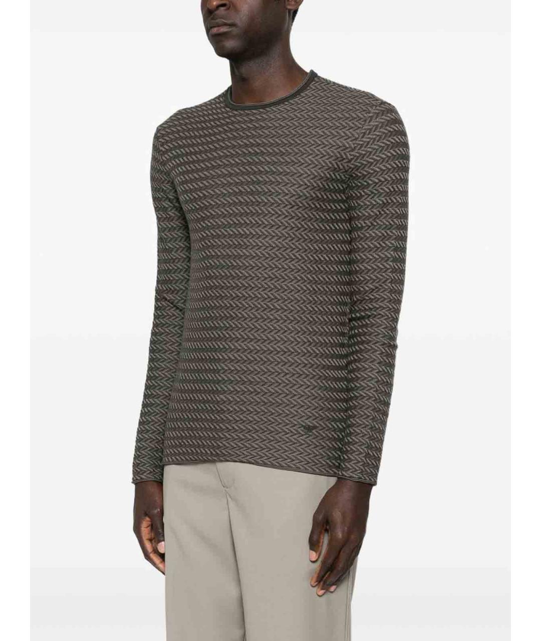 EMPORIO ARMANI Мульти шерстяной джемпер / свитер, фото 4
