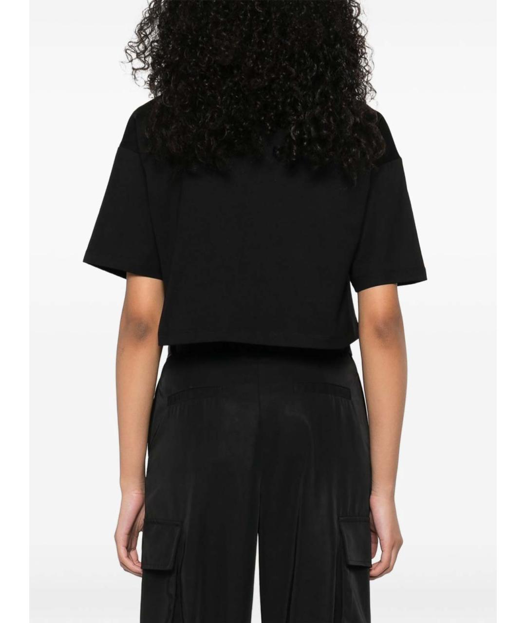 BALMAIN Черная хлопковая футболка, фото 5
