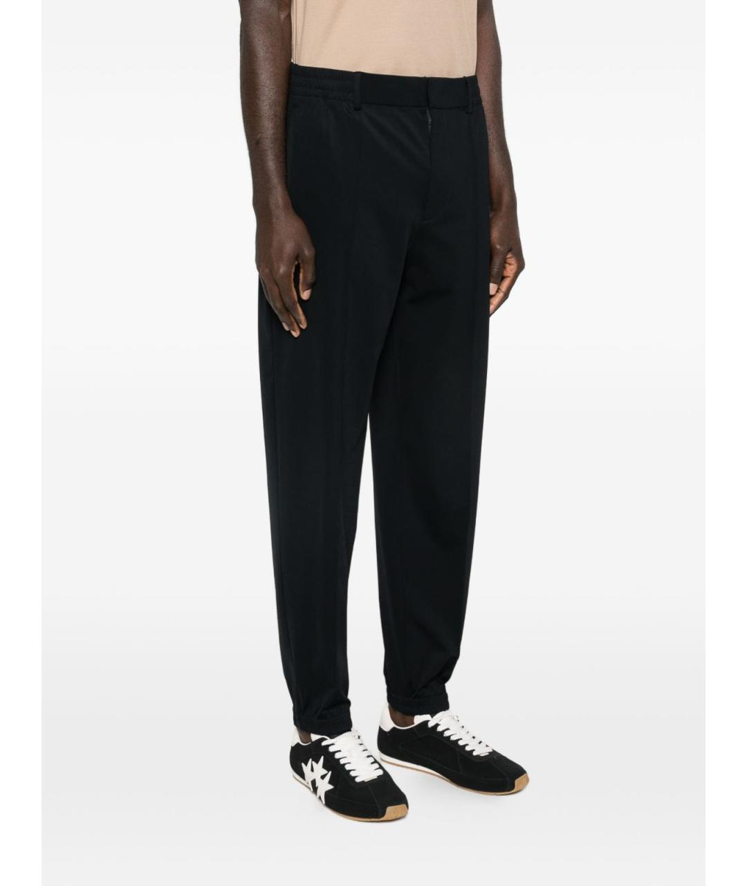 EMPORIO ARMANI Синие полиамидовые повседневные брюки, фото 2