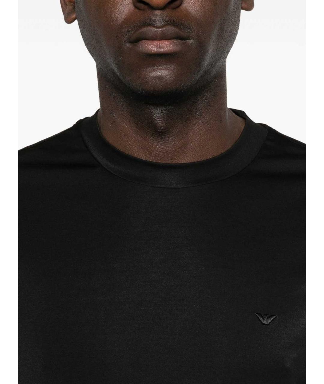 EMPORIO ARMANI Черная футболка, фото 3