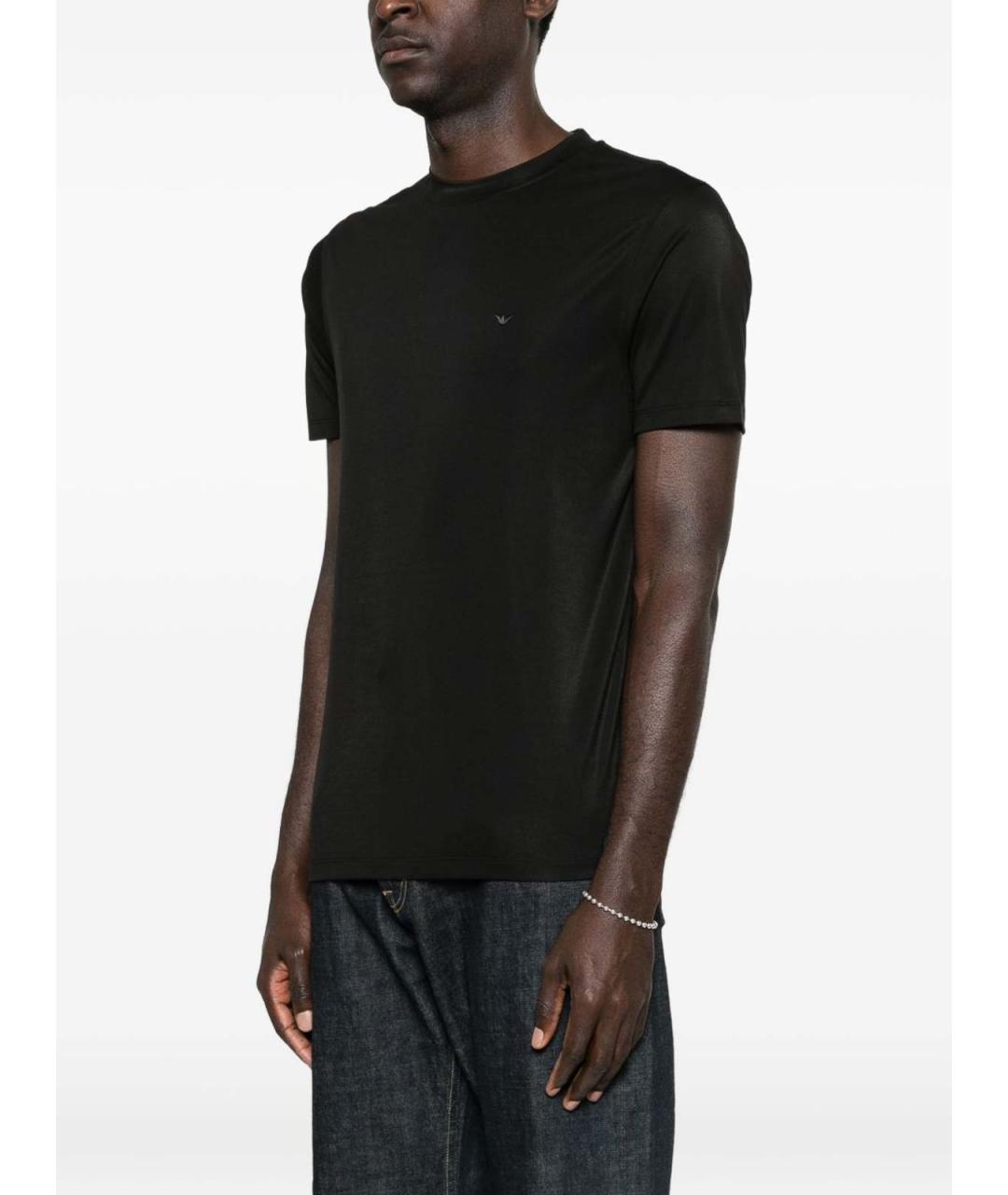 EMPORIO ARMANI Черная футболка, фото 5