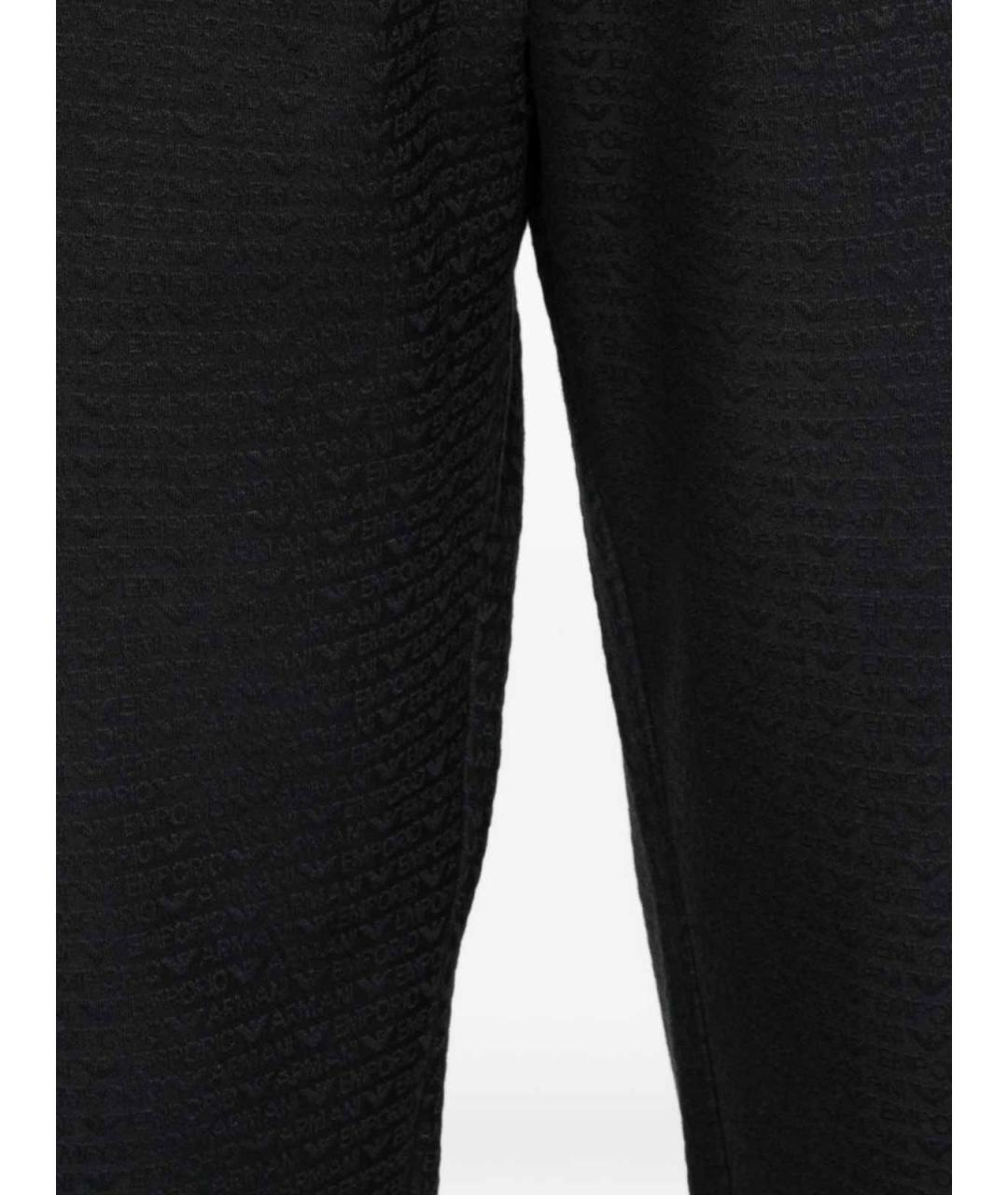 EMPORIO ARMANI Темно-синие хлопковые повседневные брюки, фото 2
