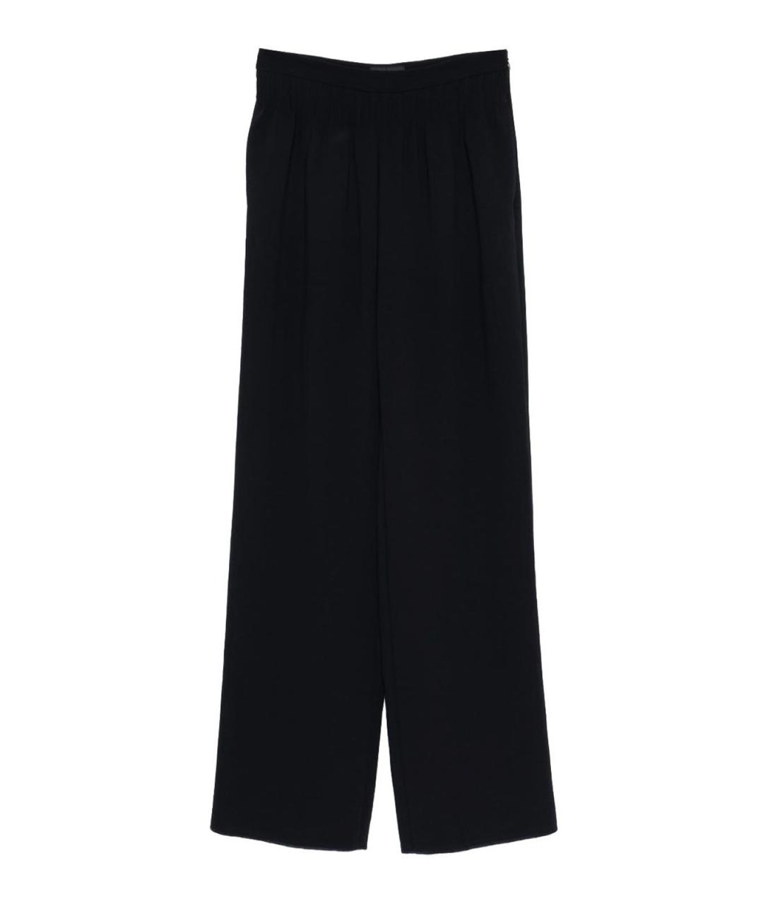 EMPORIO ARMANI Синие полиэстеровые брюки широкие, фото 1
