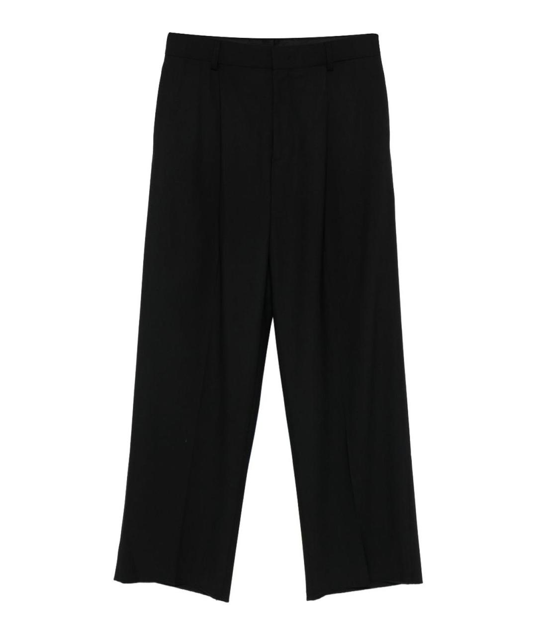 ARMANI EXCHANGE Черные шерстяные повседневные брюки, фото 1
