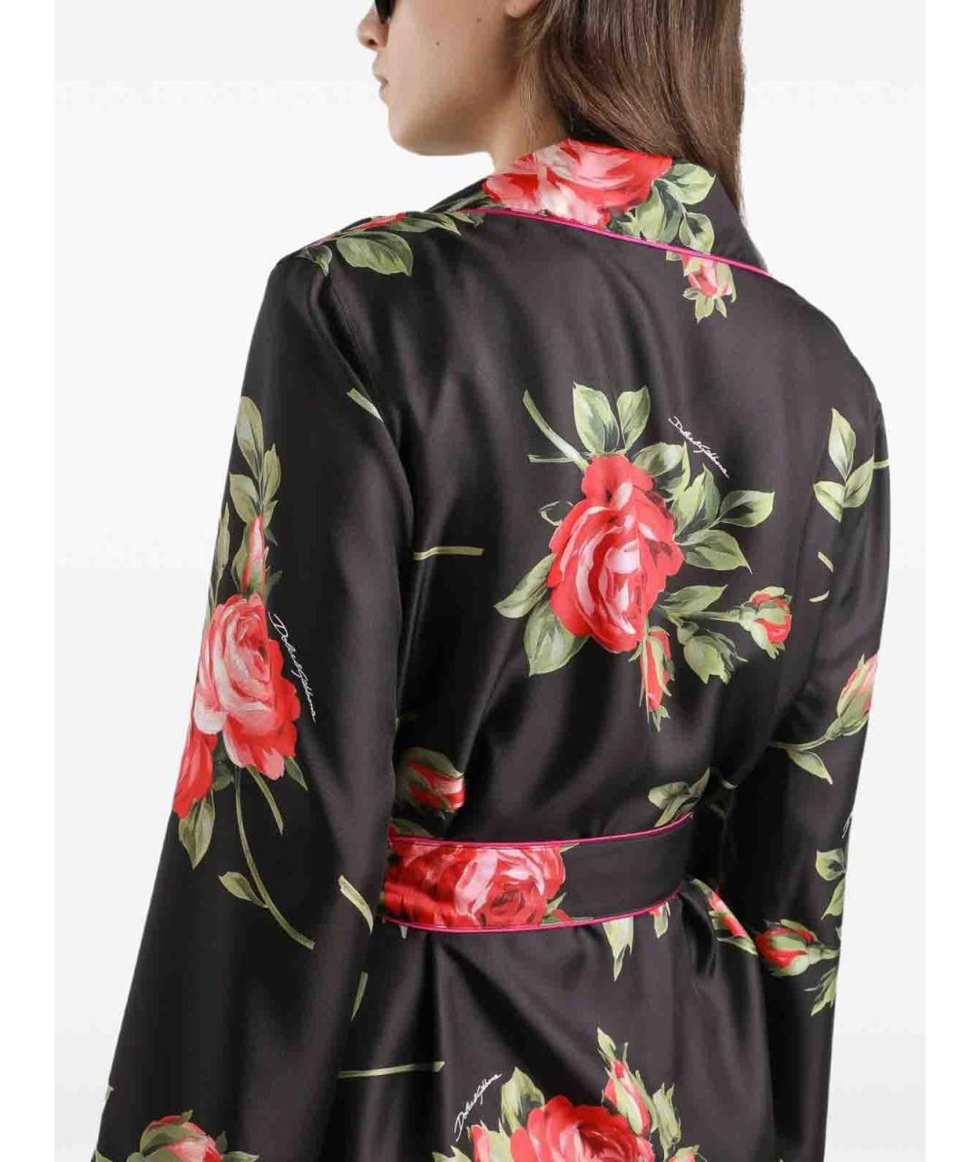 DOLCE&GABBANA Черная шелковая рубашка, фото 5
