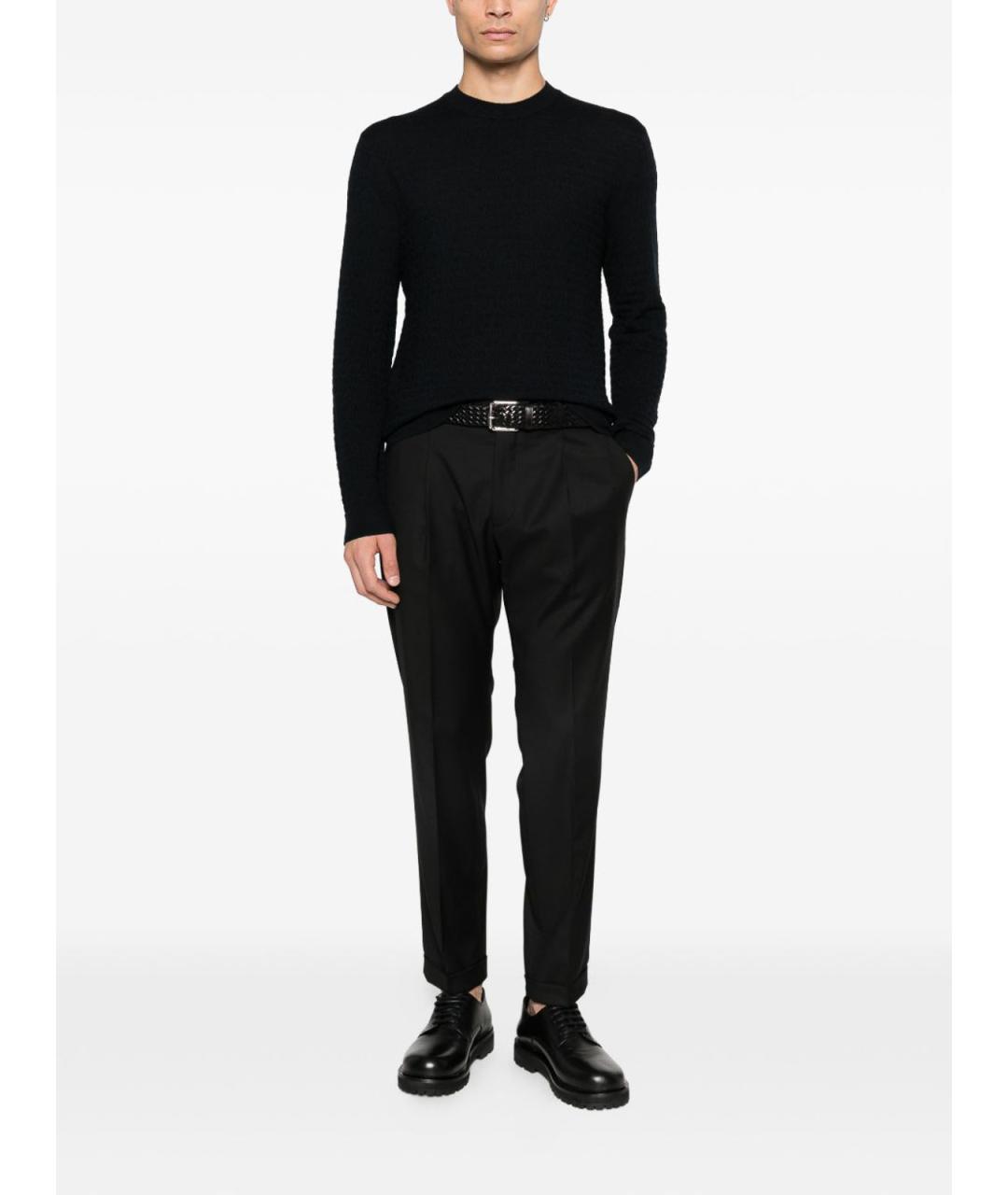 EMPORIO ARMANI Синий шерстяной джемпер / свитер, фото 2