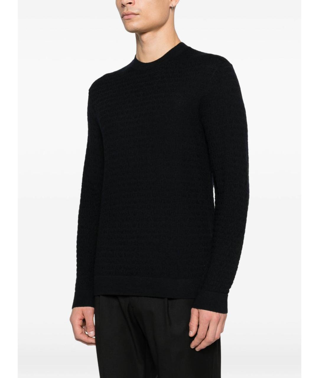 EMPORIO ARMANI Синий шерстяной джемпер / свитер, фото 3