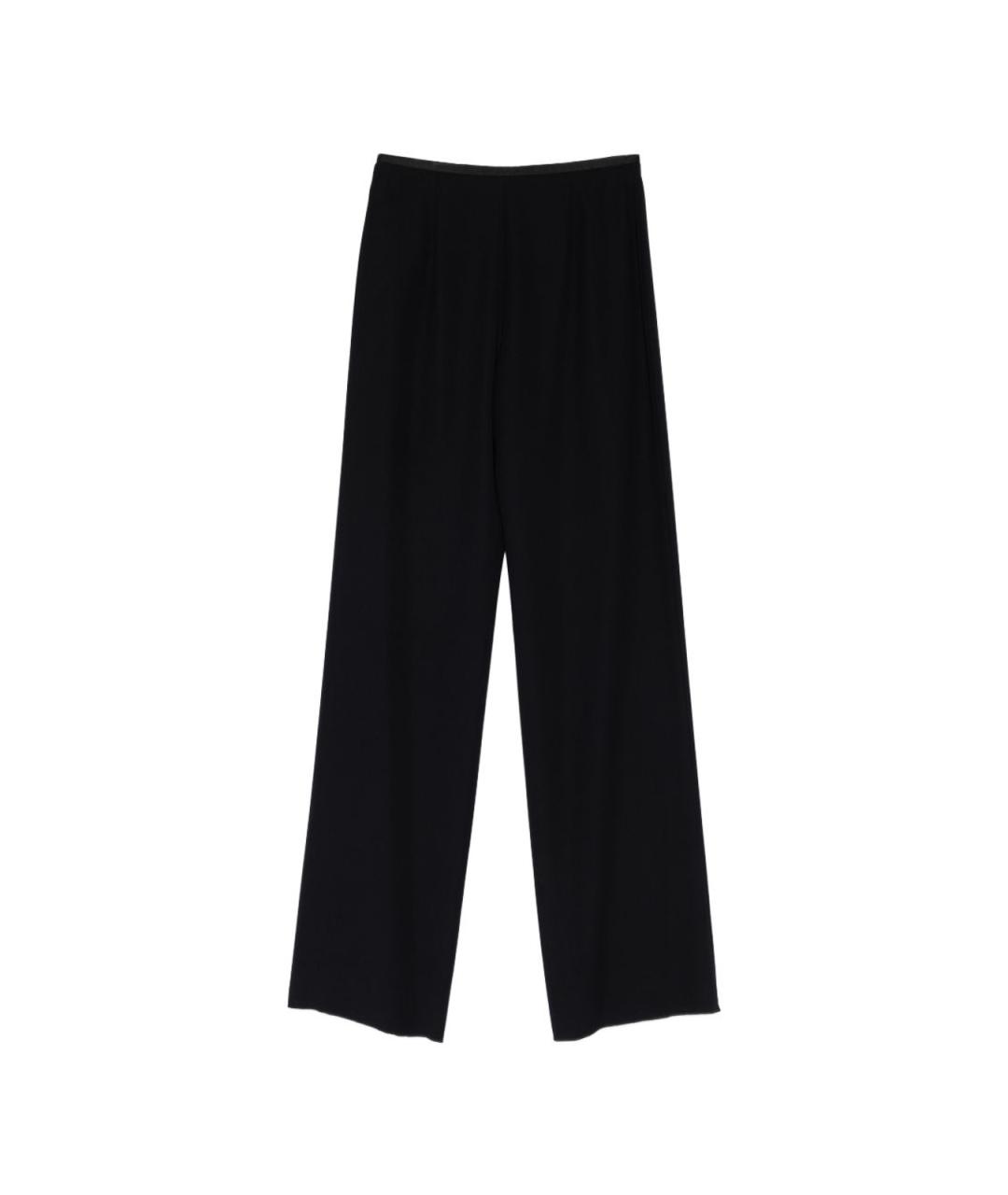 EMPORIO ARMANI Синие полиэстеровые брюки широкие, фото 2