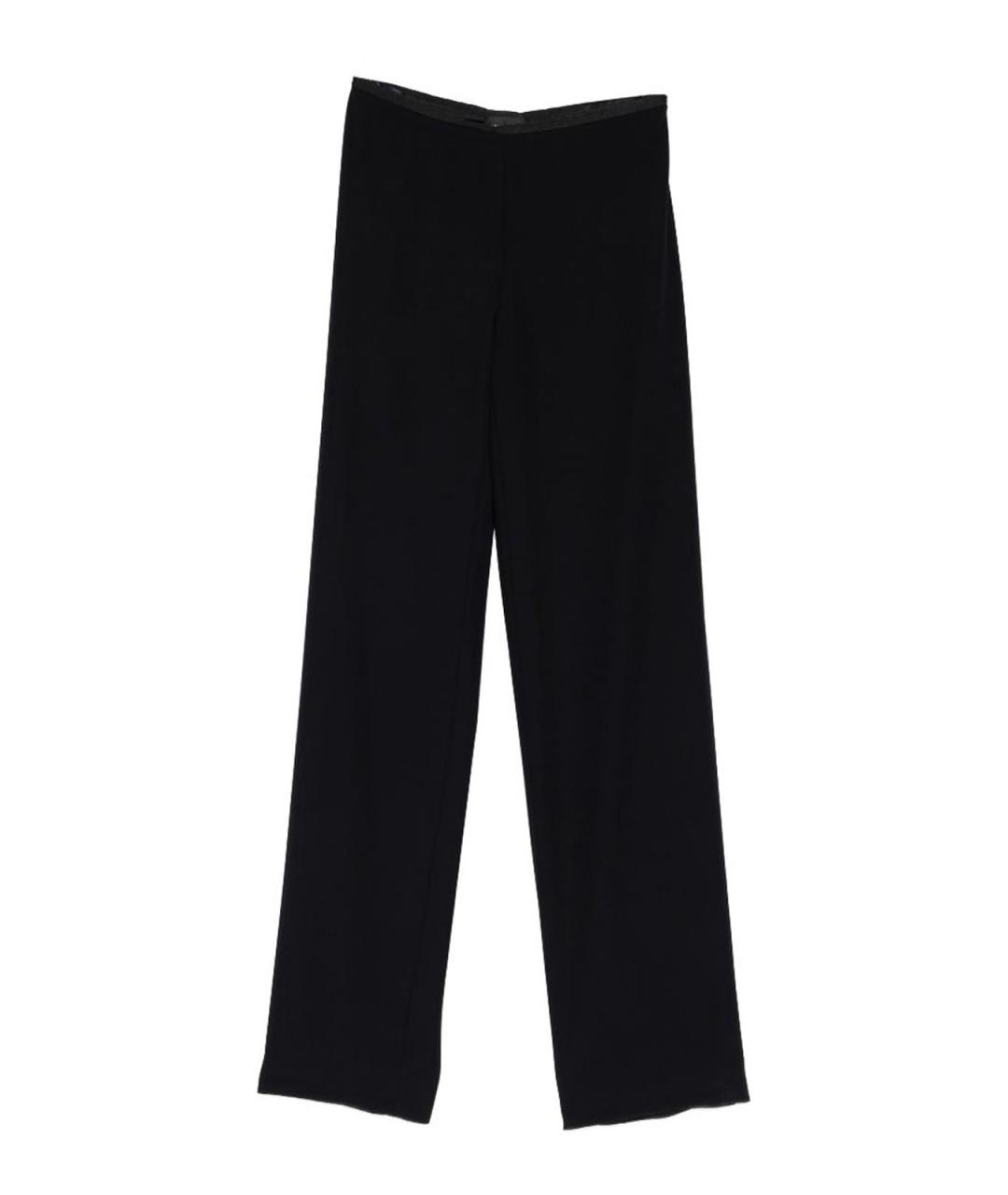 EMPORIO ARMANI Синие полиэстеровые брюки широкие, фото 1