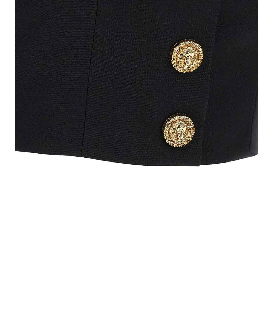 BALMAIN Черная шерстяная майка, фото 4