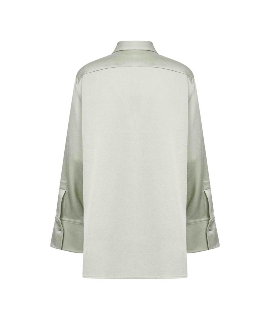 JIL SANDER Салатовая вискозная рубашка, фото 3