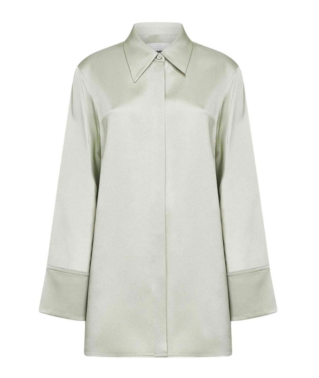 JIL SANDER Салатовая вискозная рубашка, фото 1