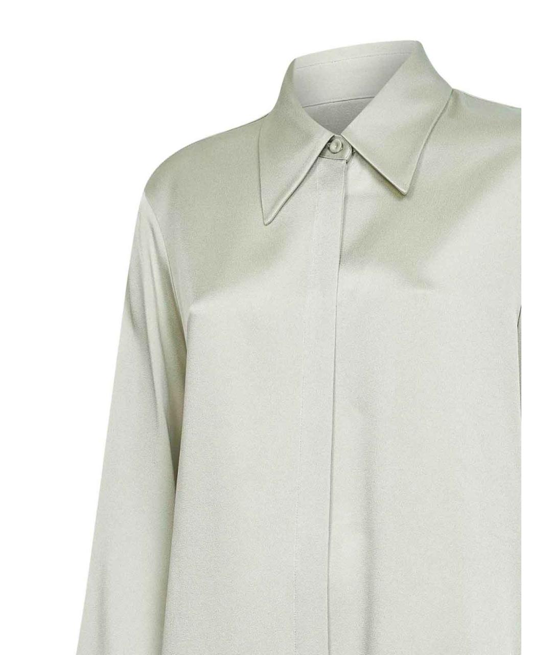JIL SANDER Салатовая вискозная рубашка, фото 2