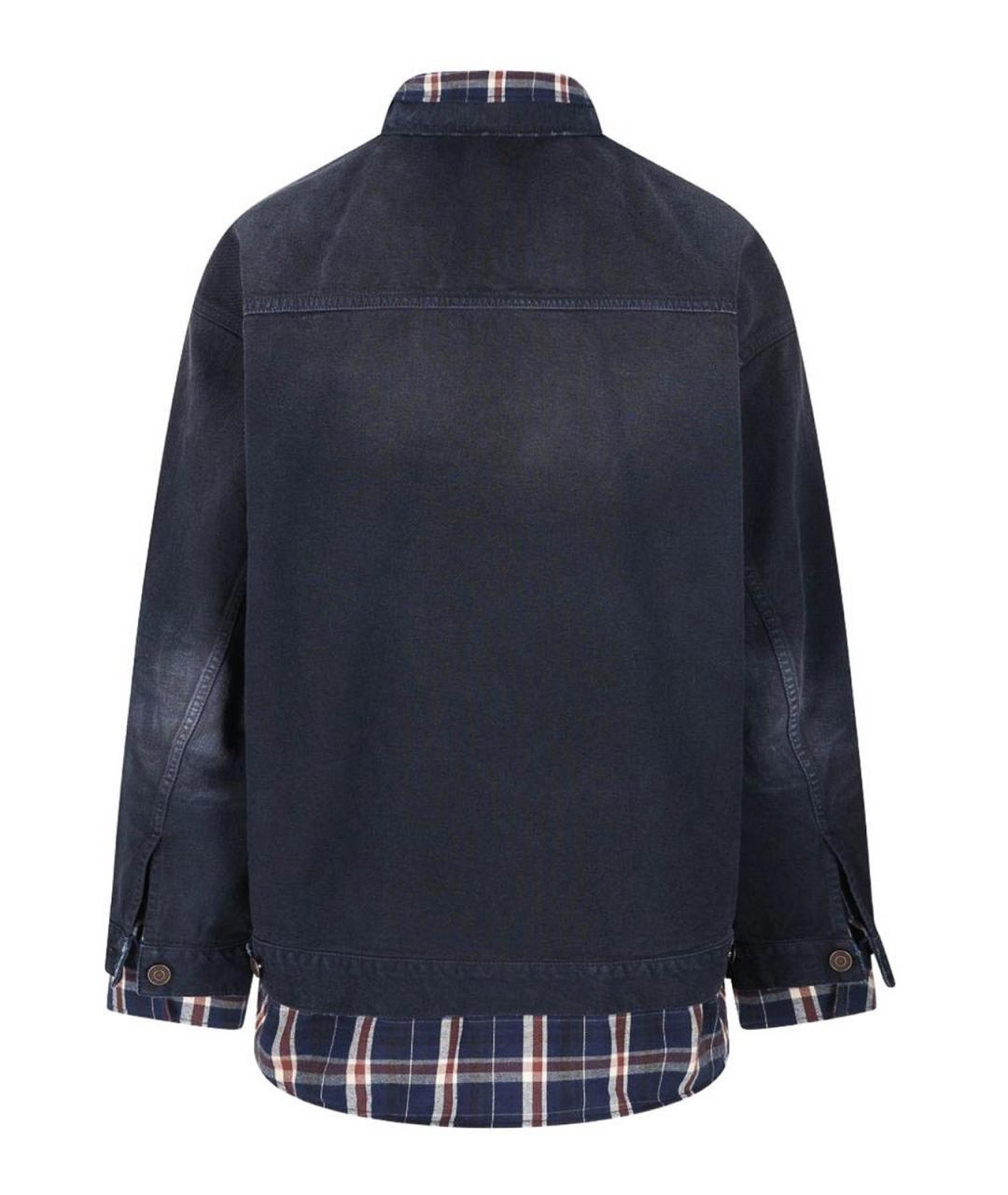 BALENCIAGA Синяя хлопковая куртка, фото 3
