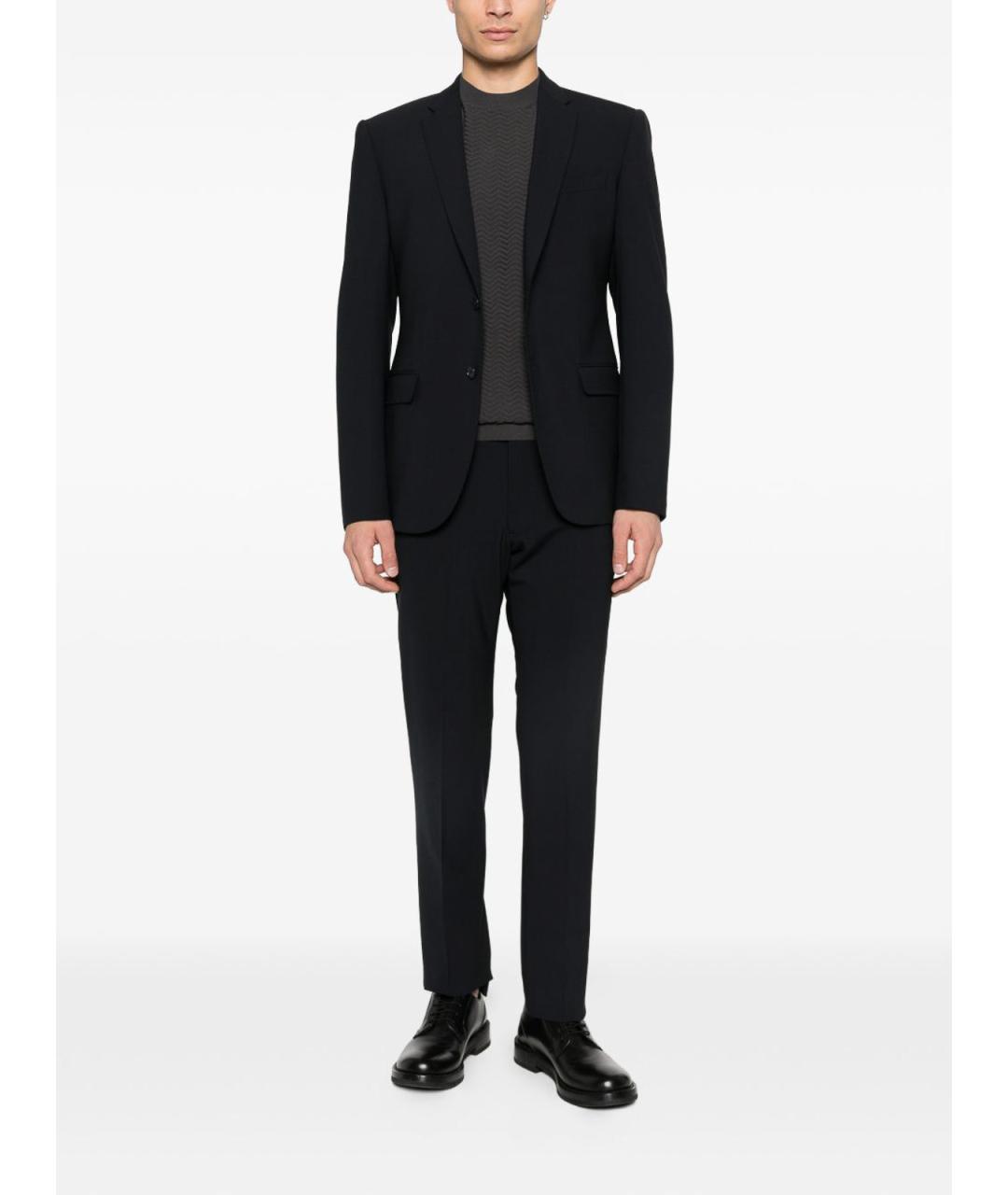 EMPORIO ARMANI Антрацитовая вискозная футболка, фото 5