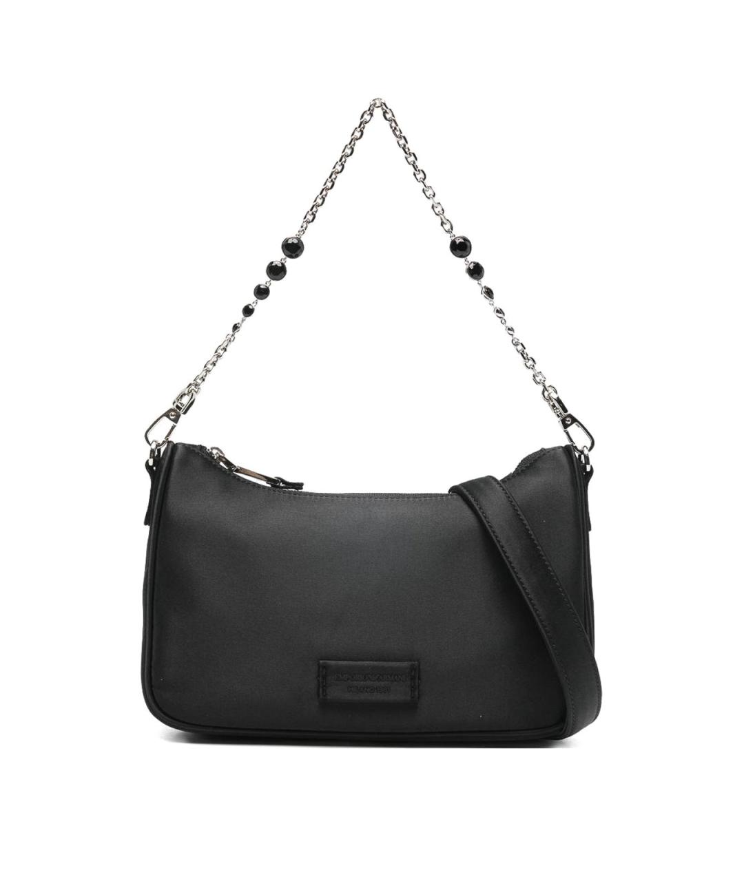 EMPORIO ARMANI Черная синтетическая сумка через плечо, фото 1