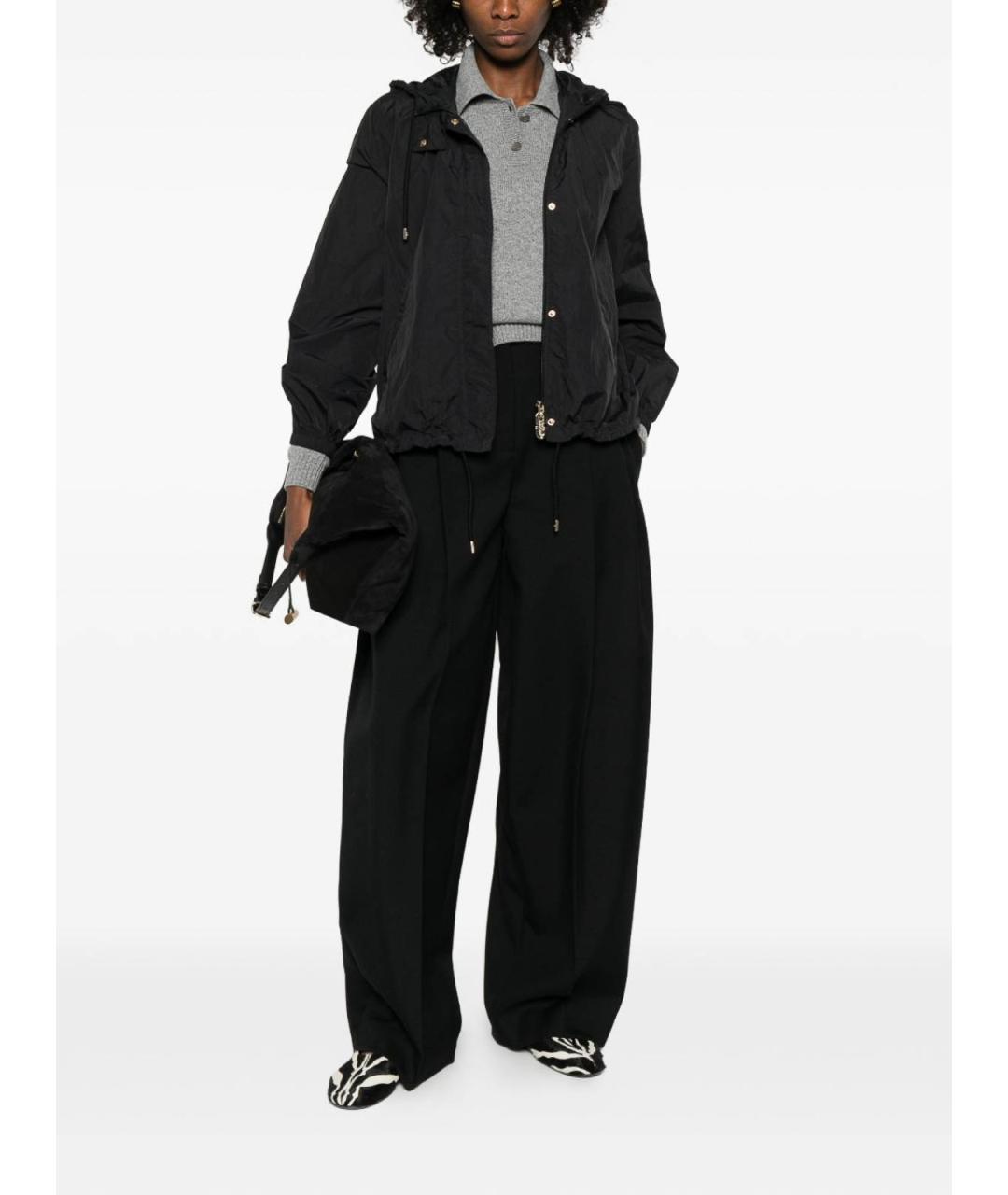 EMPORIO ARMANI Черная полиамидовая куртка, фото 5