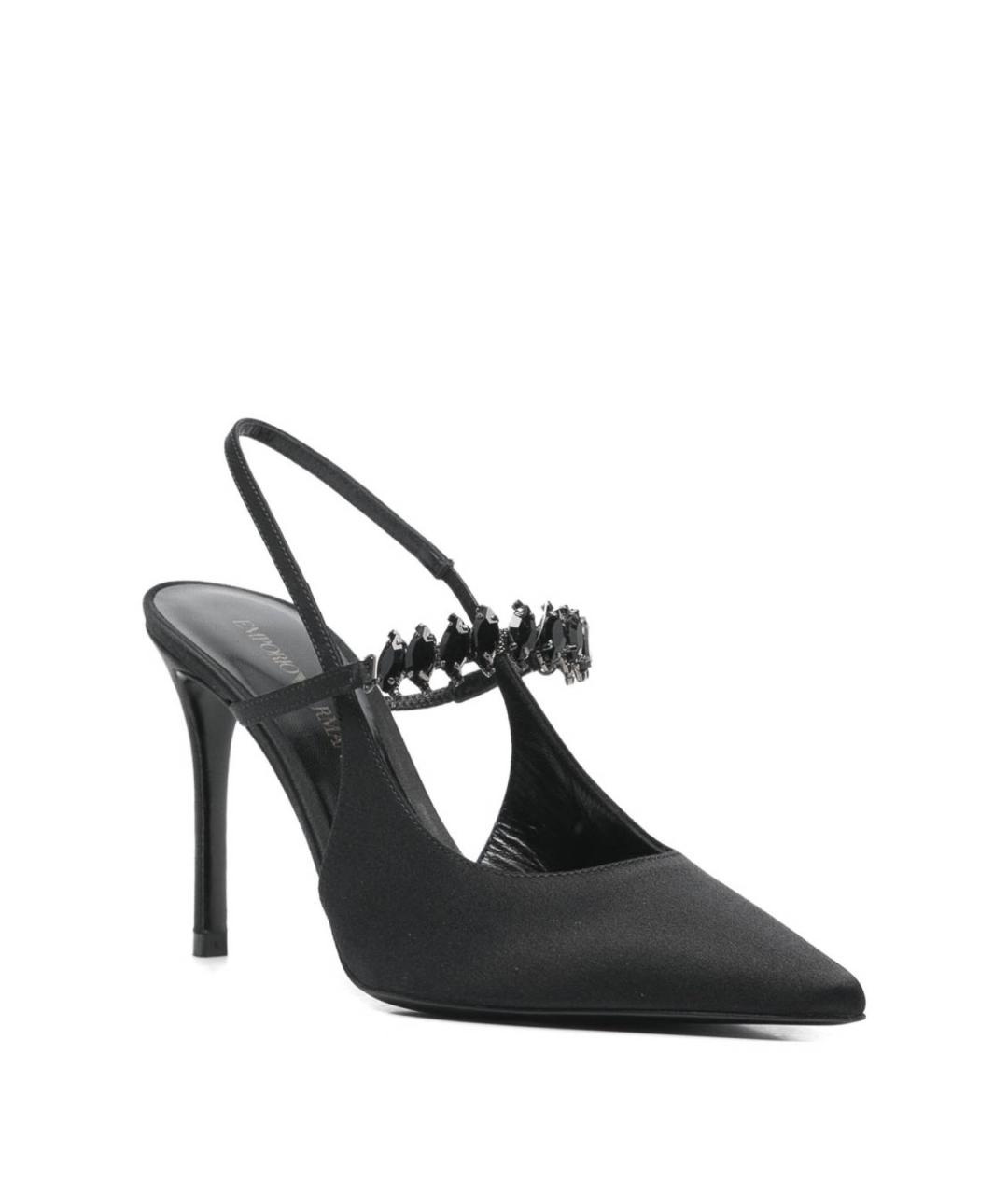 EMPORIO ARMANI Черные текстильные туфли, фото 3