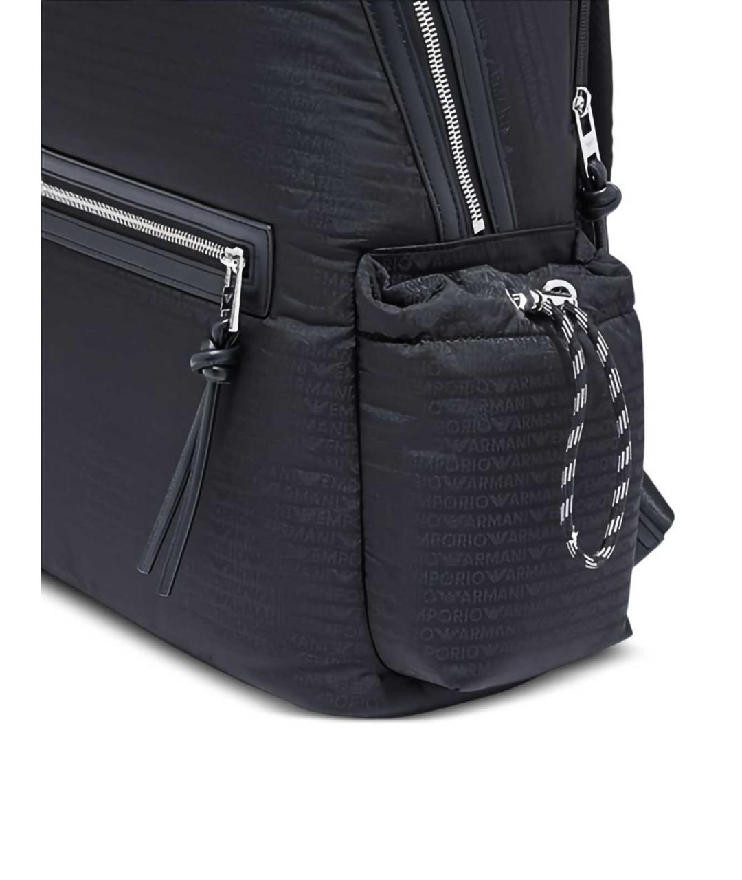 EMPORIO ARMANI Черный синтетический рюкзак, фото 4