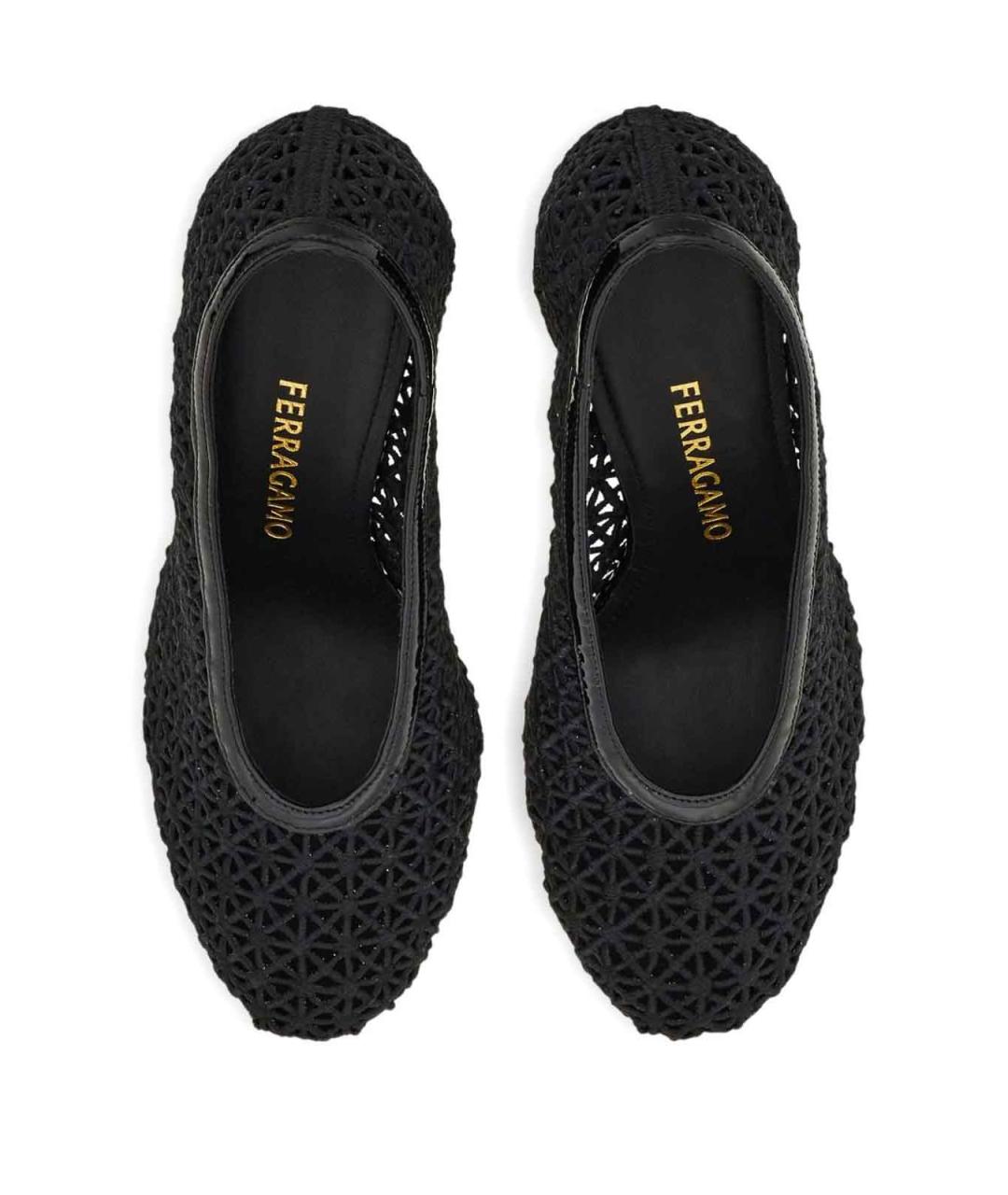 FERRAGAMO Черные кожаные туфли, фото 3
