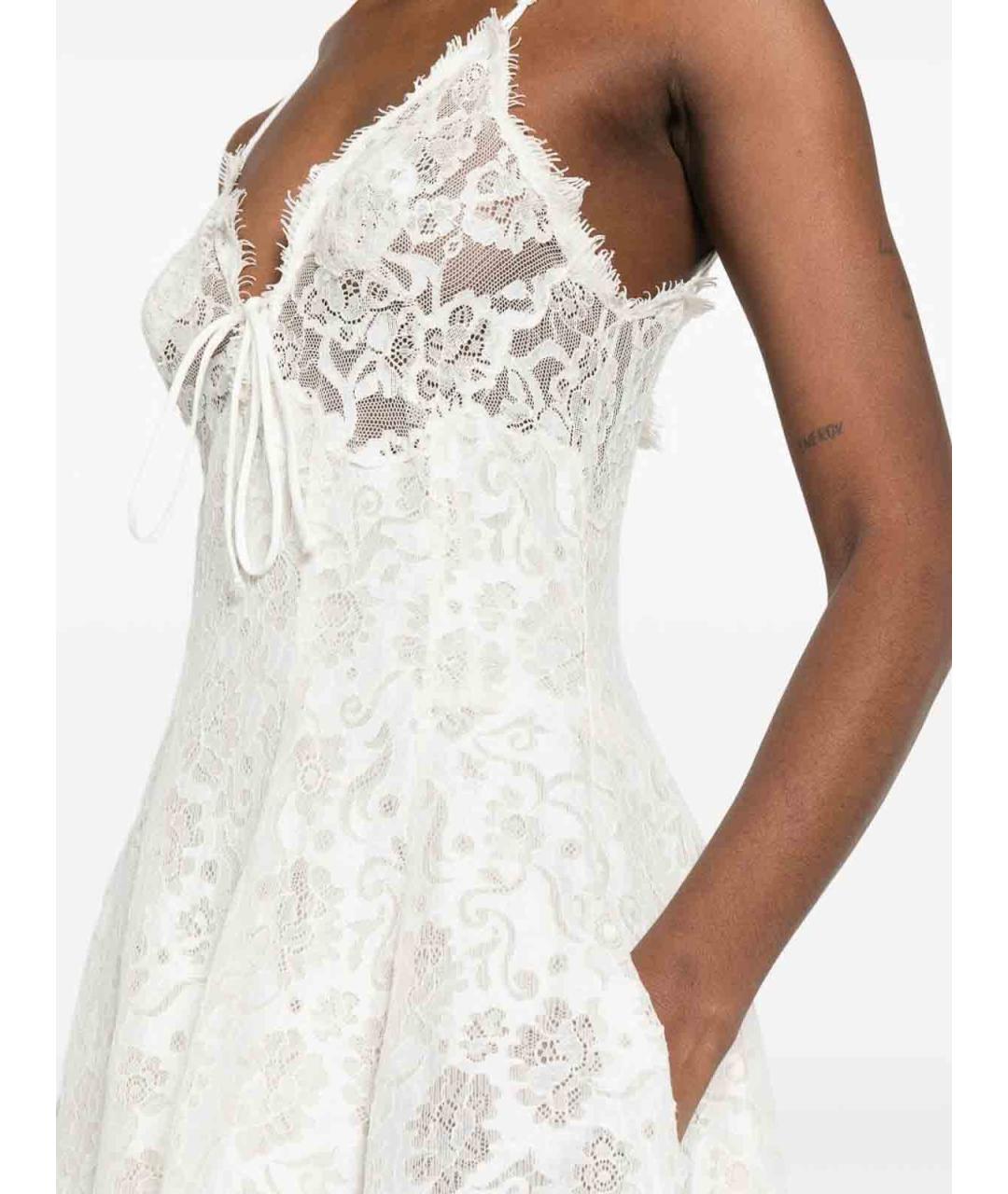 ERMANNO SCERVINO Белое хлопковое повседневное платье, фото 3