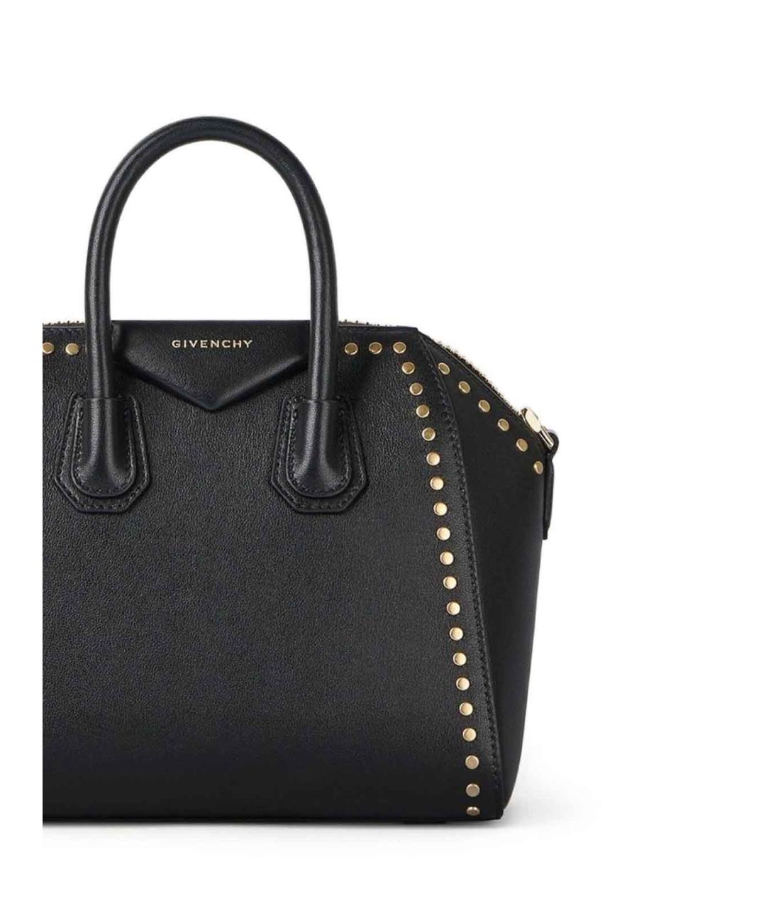 GIVENCHY Черная кожаная сумка тоут, фото 2